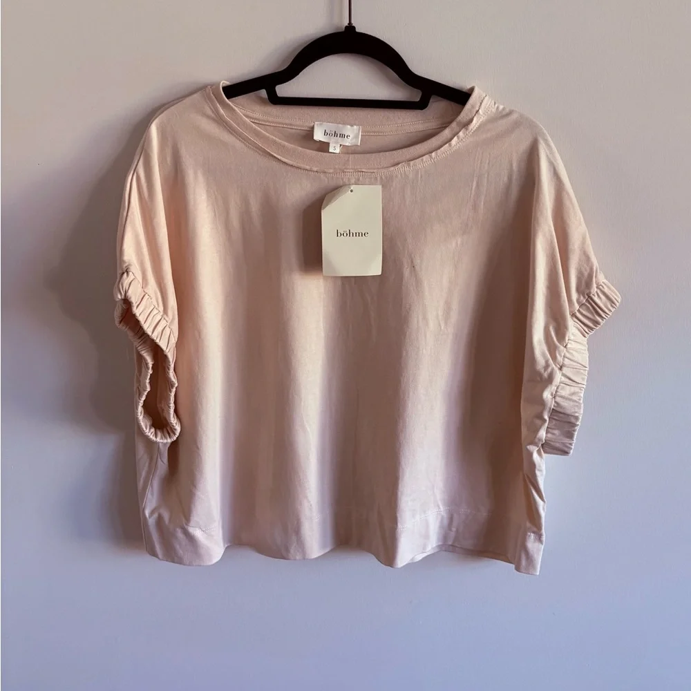 Bohme Blush Ruffle Sleeve Tee - Picture 1 of 4
